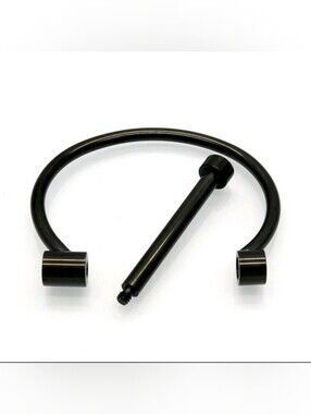 Bracelet Black Polished with Engraved Detail
